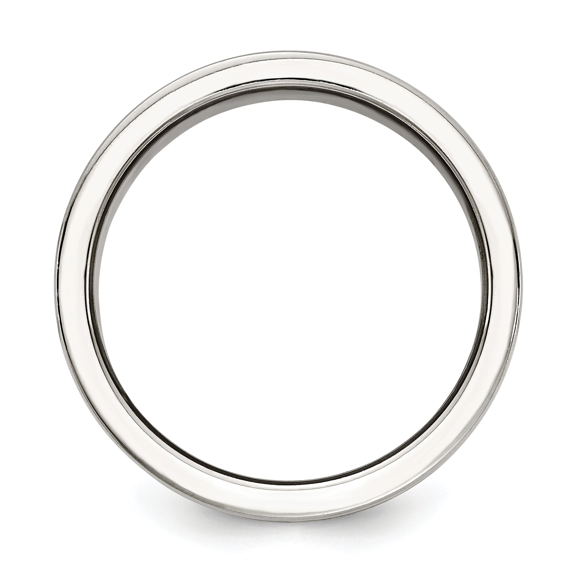 Stainless Steel Univ Of Florida Logo Band Ring