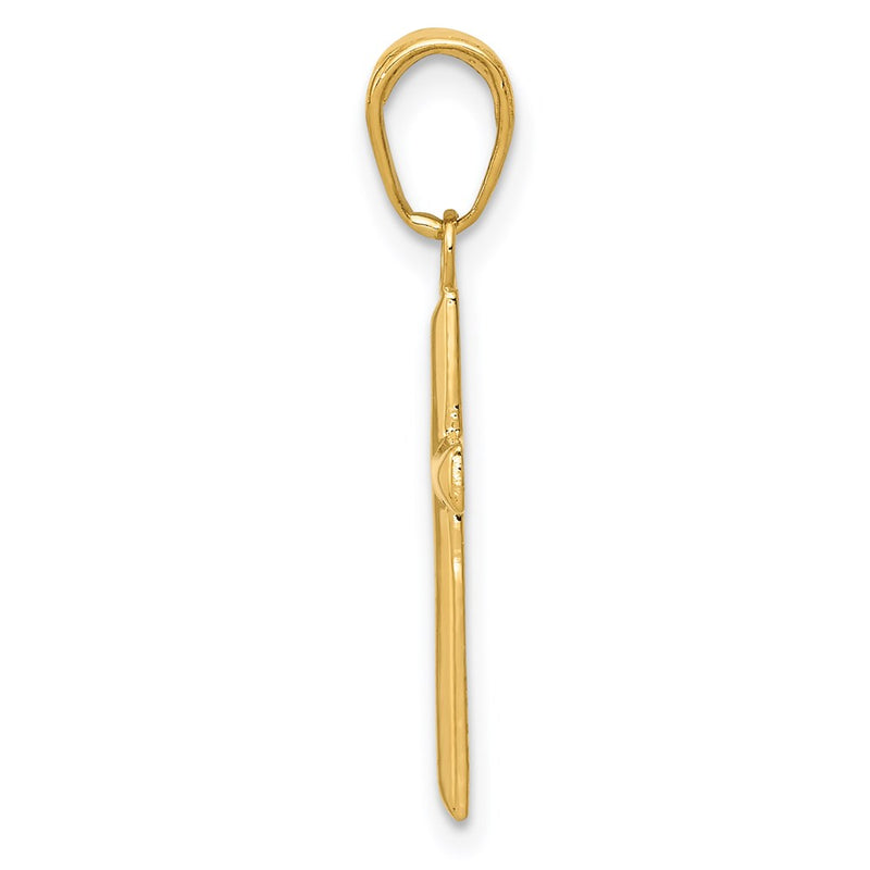 14K Yellow Gold Small Cross Pendant