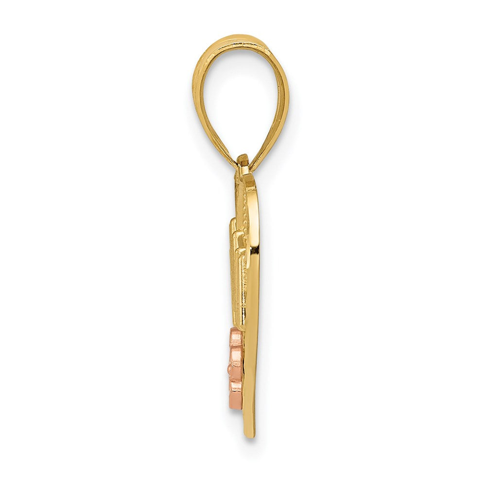 14K Two-Tone Nana Heart Pendant