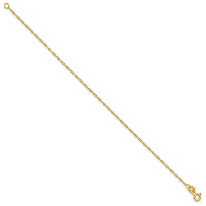 14K Yellow Gold 1.5mm Mariners Link Chain Bracelet