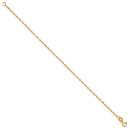 8.00 Inch 14K 1.5mm Mariners Link Chain Anklet
