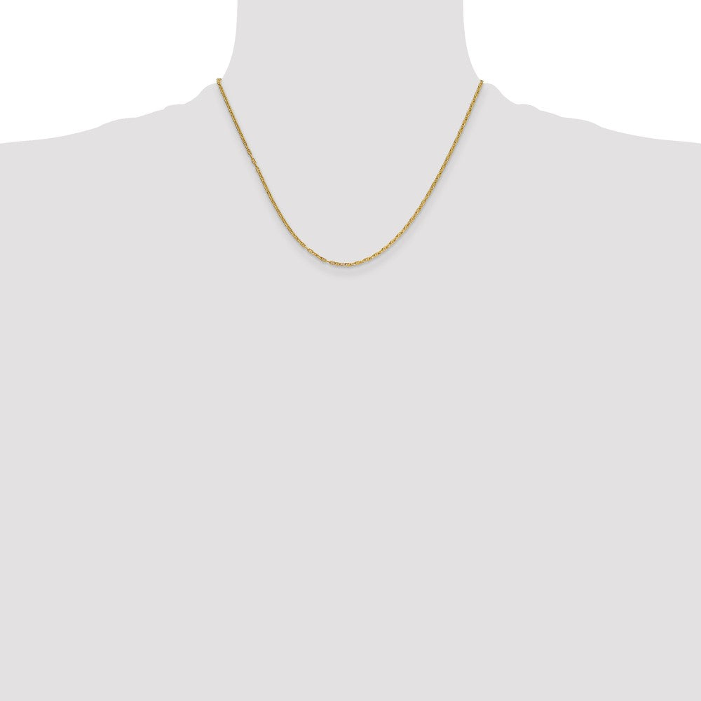 14K Yellow Gold 1.8mm Mariners Link Chain Necklace