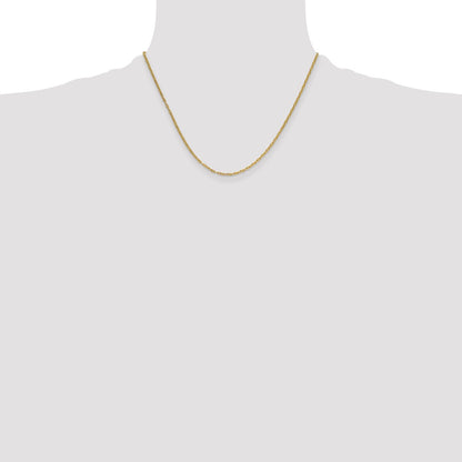 14K Yellow Gold 1.8mm Mariners Link Chain Necklace