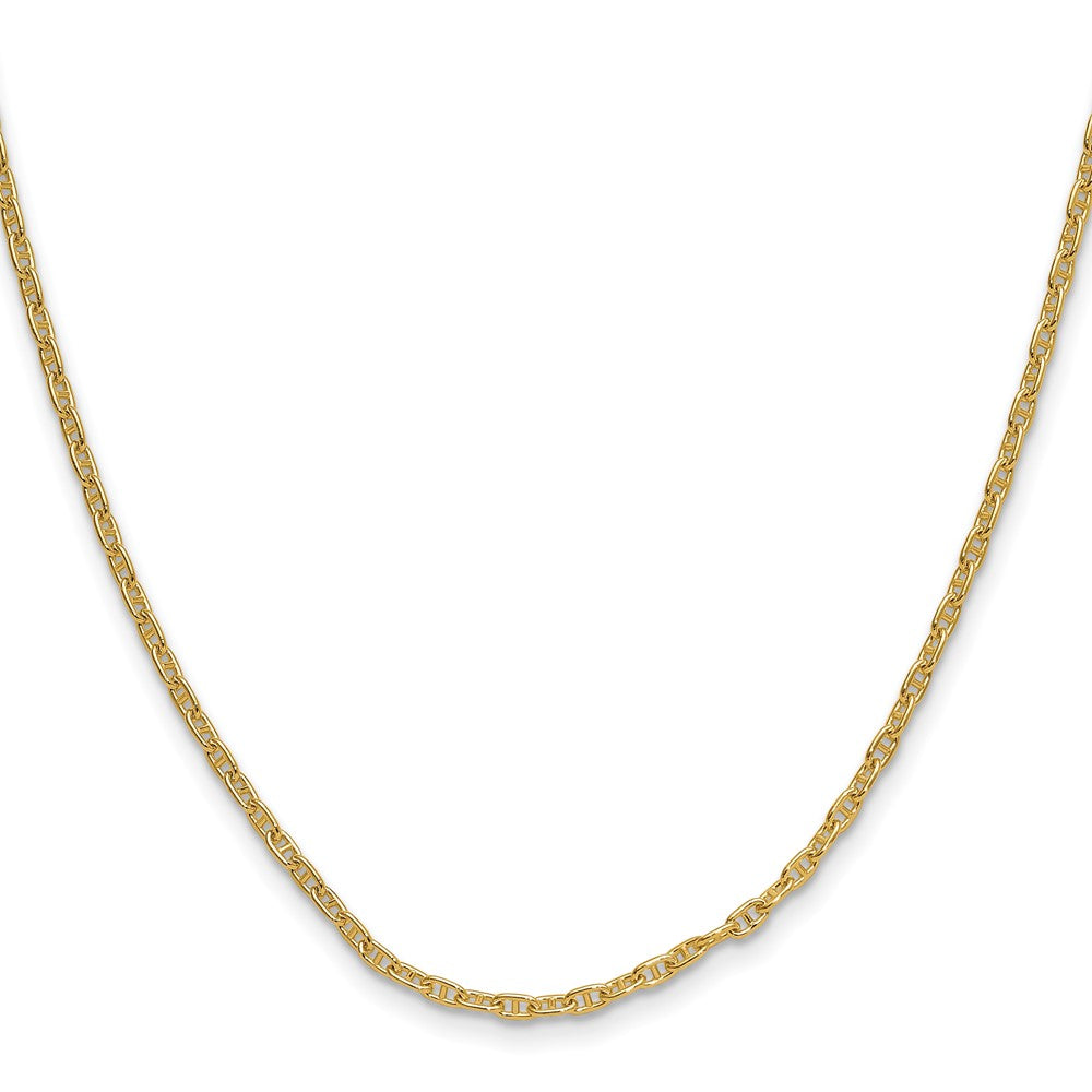 20.00 Inch 14K 2.35mm Mariners Link Chain Necklace