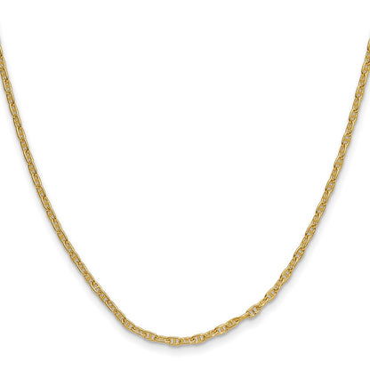 20.00 Inch 14K 2.35mm Mariners Link Chain Necklace