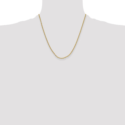 20.00 Inch 14K 2.35mm Mariners Link Chain Necklace