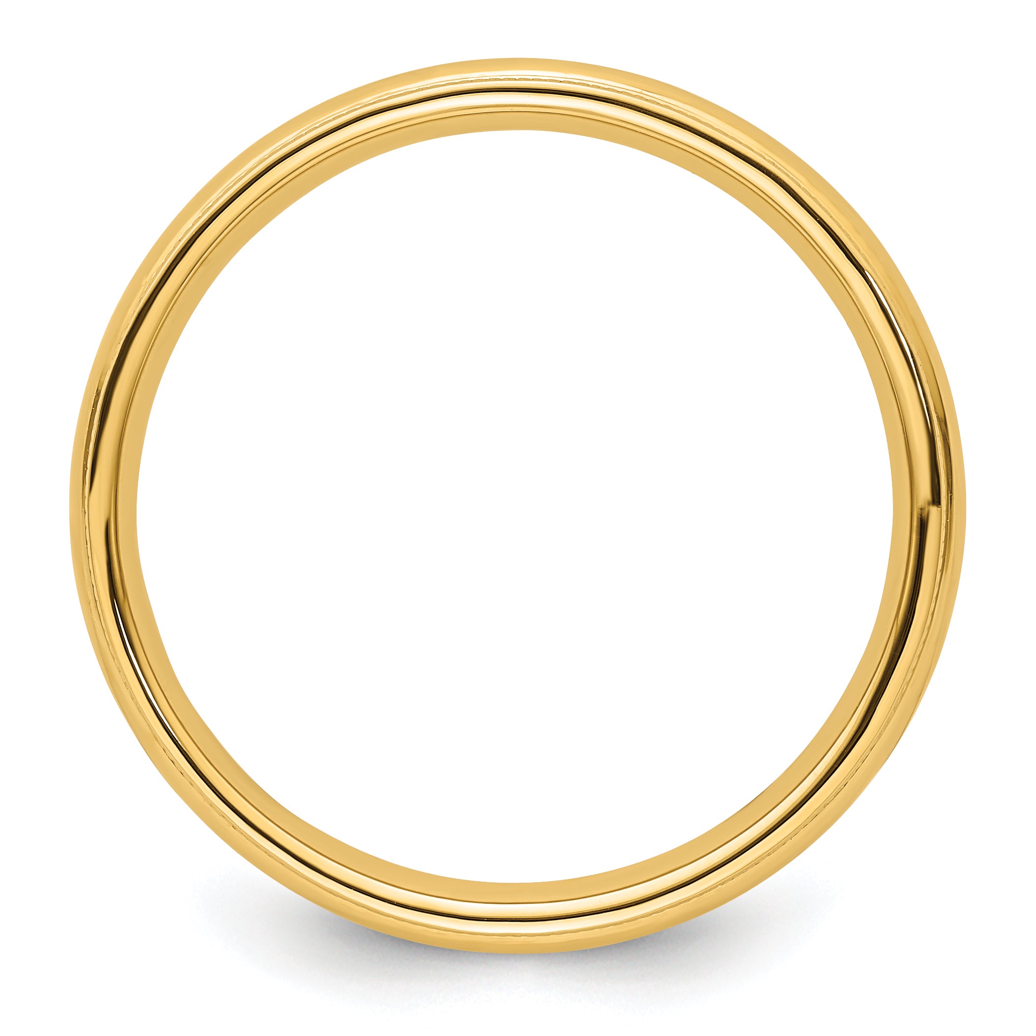 Solid 14K Yellow Gold 4mm Milgrain Comfort Wedding Men's/Women's Wedding Band Ring Size 8.5