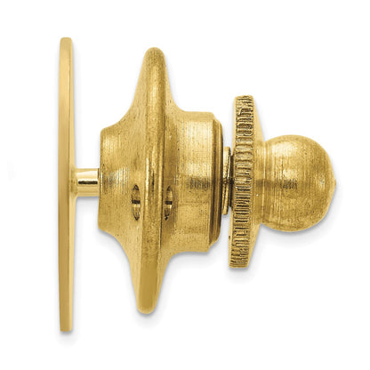 14K Yellow Gold Men's Circular Textured Tie Tac