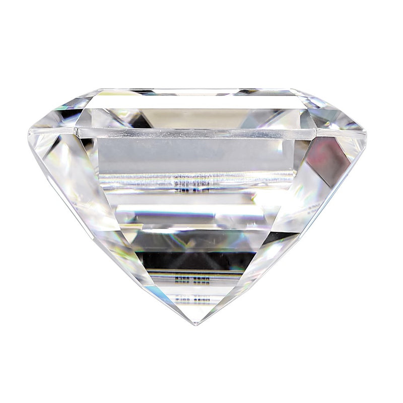 Gemstone Moissanite True Light G-H-I Color 7mm Asscher Cut