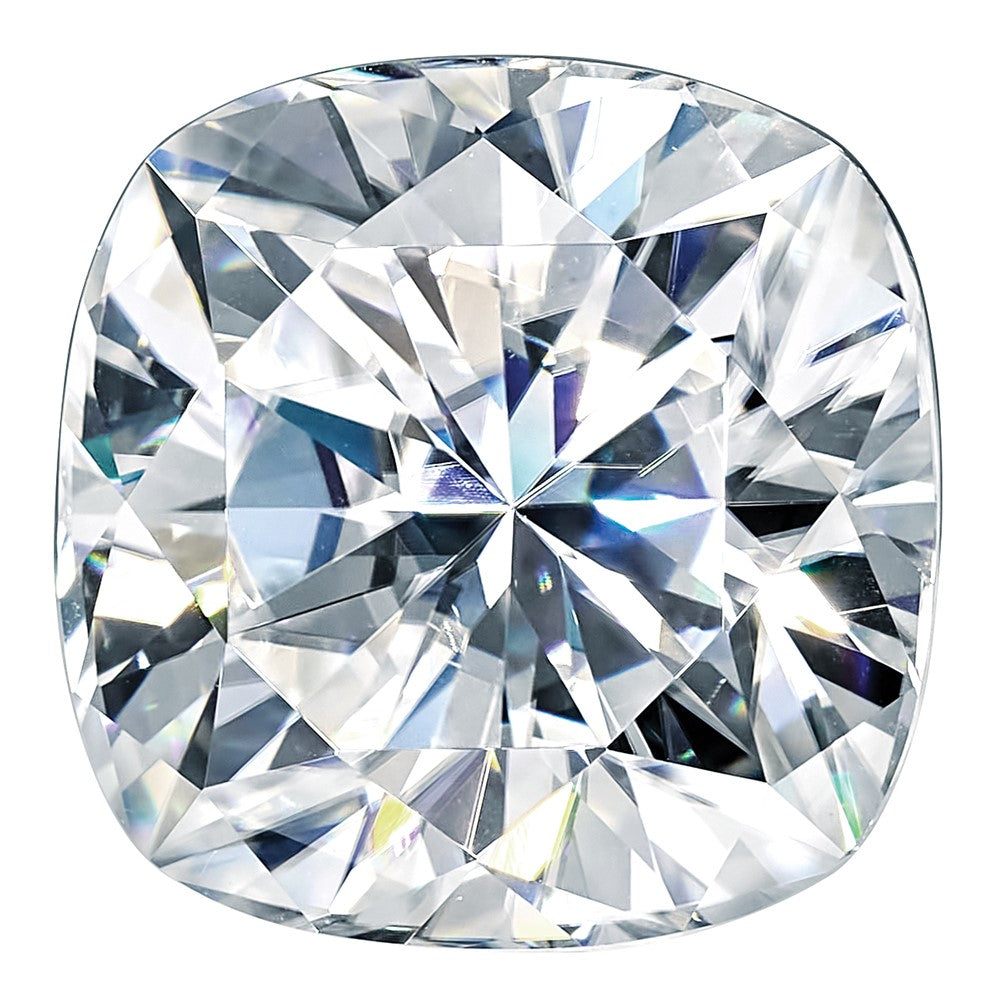 Gemstone Moissanite Pure Light D-E-F Color 11mm Cushion