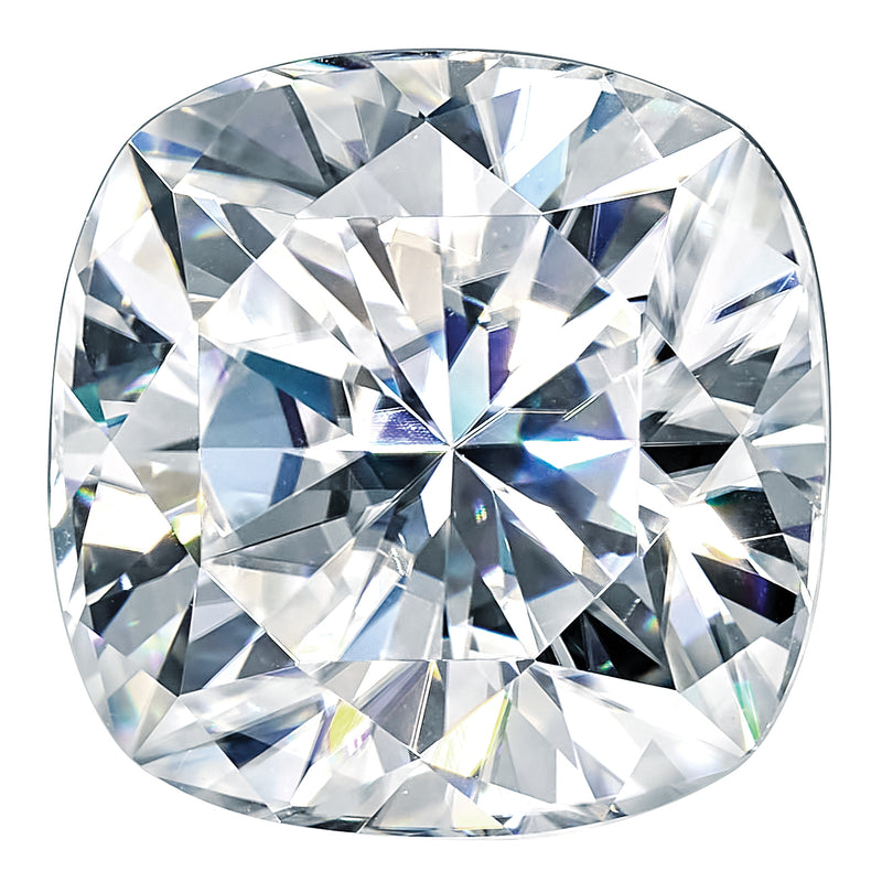 Gemstone Moissanite Pure Light D-E-F Color 4mm Cushion