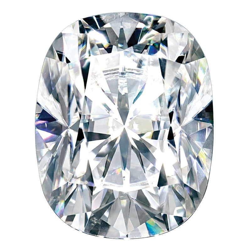 Gemstone Moissanite Pure Light D-E-F Color 8X6mm Modern Long Cushion