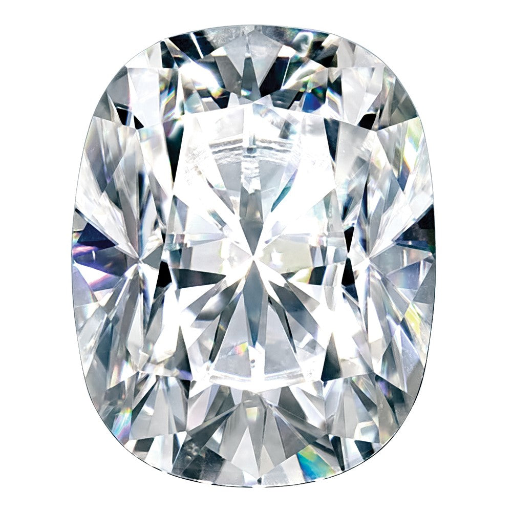 Gemstone Moissanite Pure Light D-E-F Color 11X9mm Long Cushion