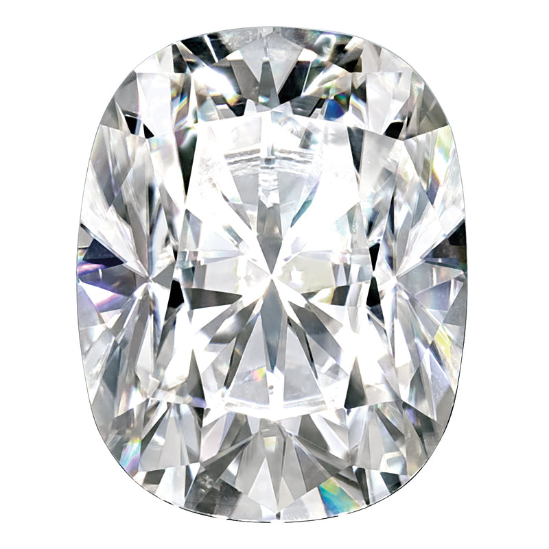 Gemstone Moissanite True Light G-H-I Color 11X9mm Long Cushion