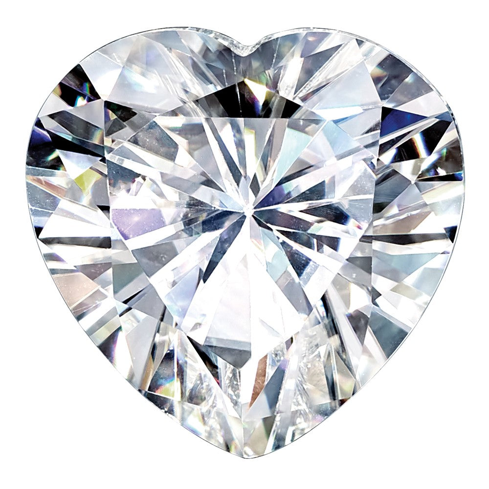 Gemstone Moissanite Pure Light D-E-F Color 4mm Heart