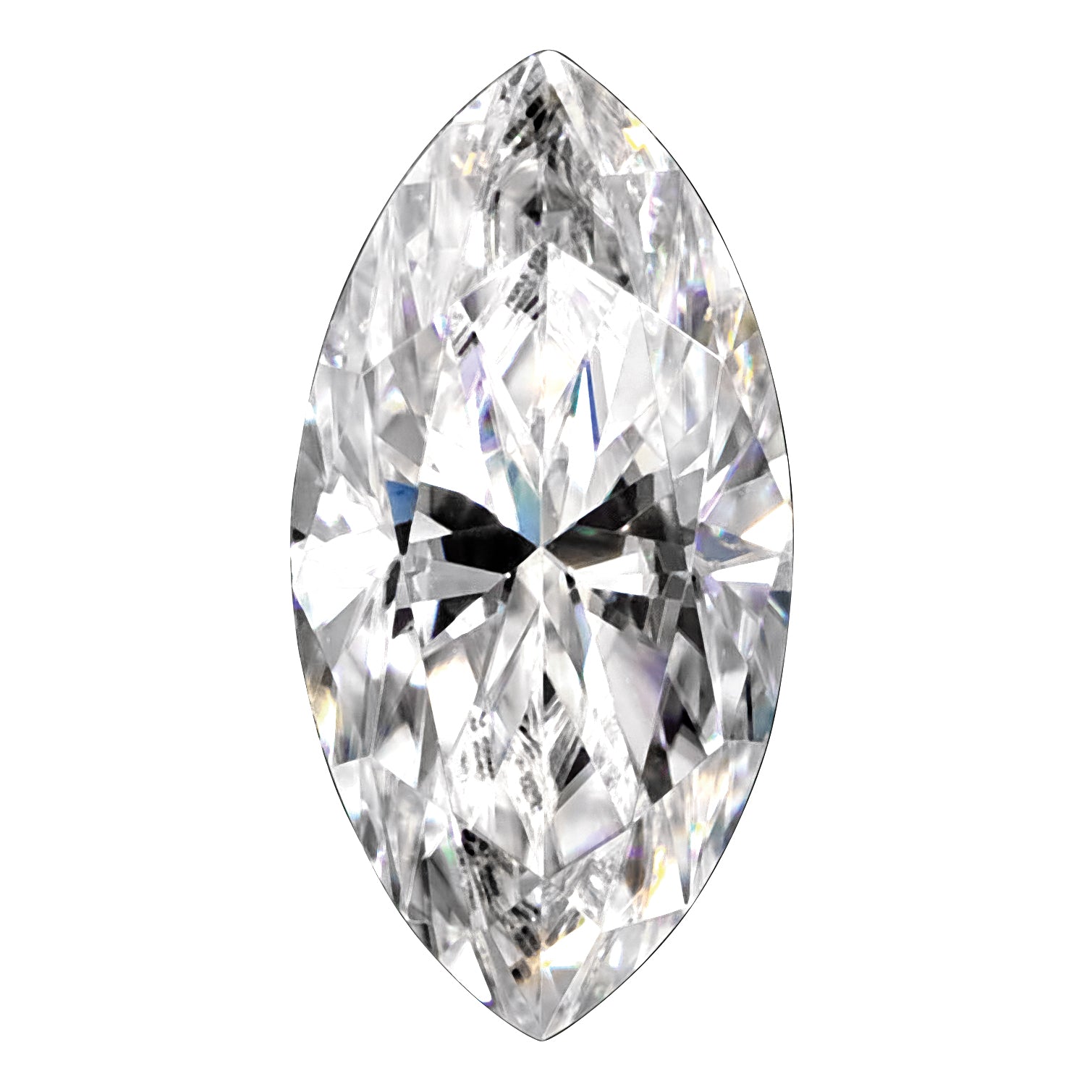 Gemstone Moissanite True Light G-H-I Color 4X2mm Marquise