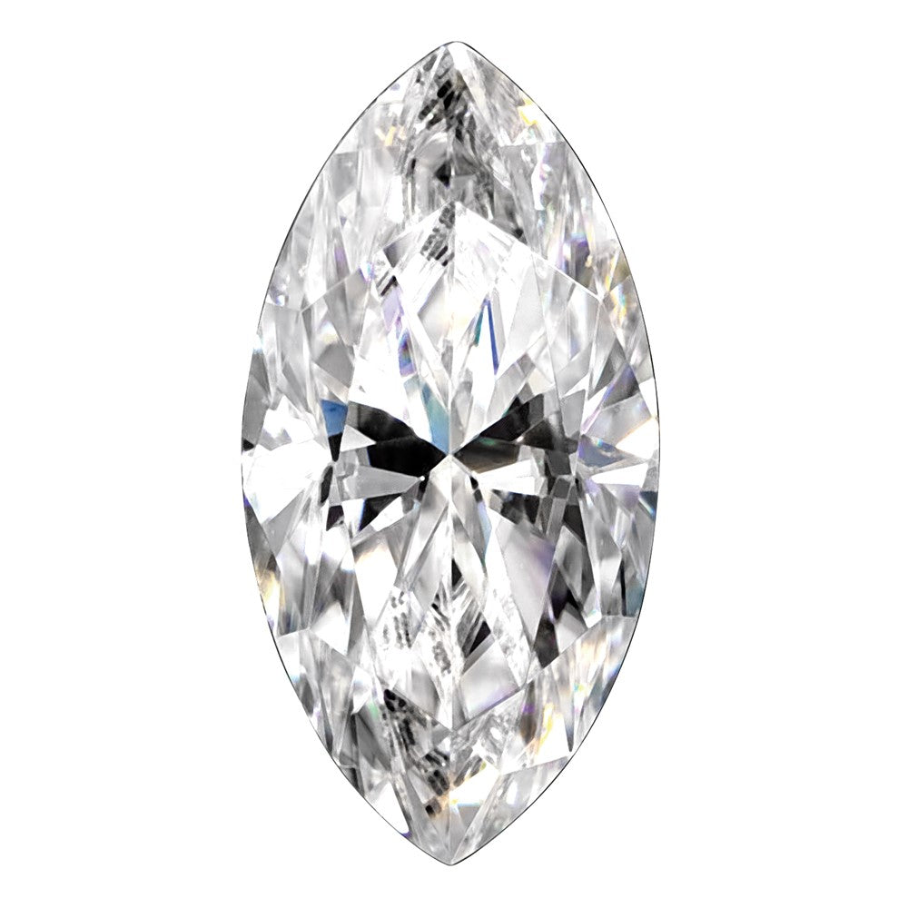 Gemstone Moissanite True Light G-H-I Color 12X6mm Marquise