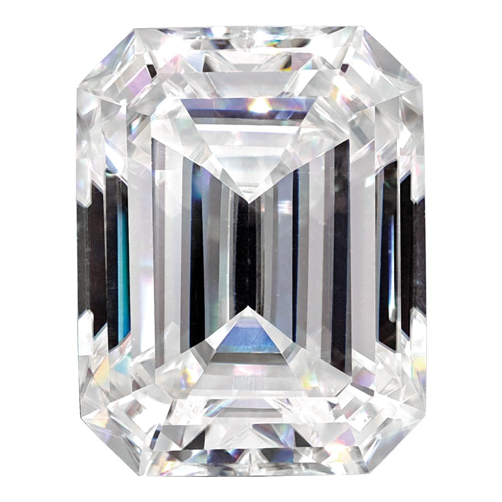 Gemstone Moissanite True Light G-H-I Color 11X9mm Emerald Cut