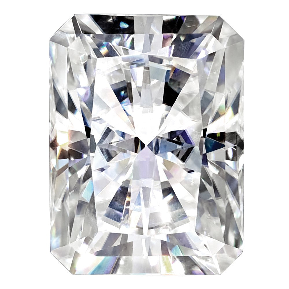 Gemstone Moissanite True Light G-H-I Color 11X9mm Emerald Radiant Cut