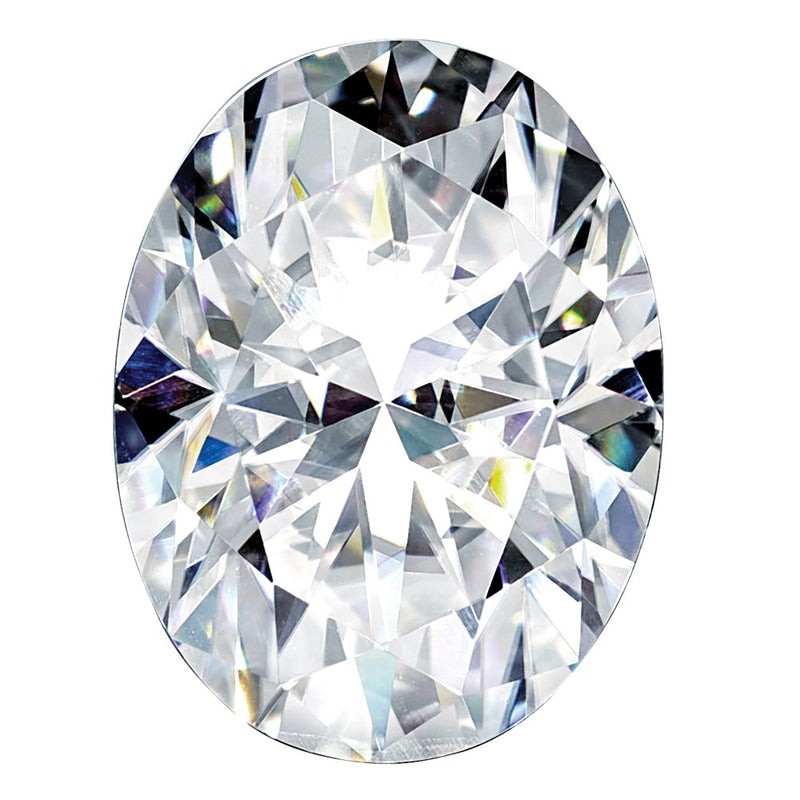 Gemstone Moissanite Pure Light D-E-F Color 12X10mm Oval