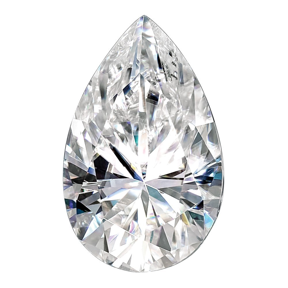 Gemstone Moissanite True Light G-H-I Color 12X8mm Pear