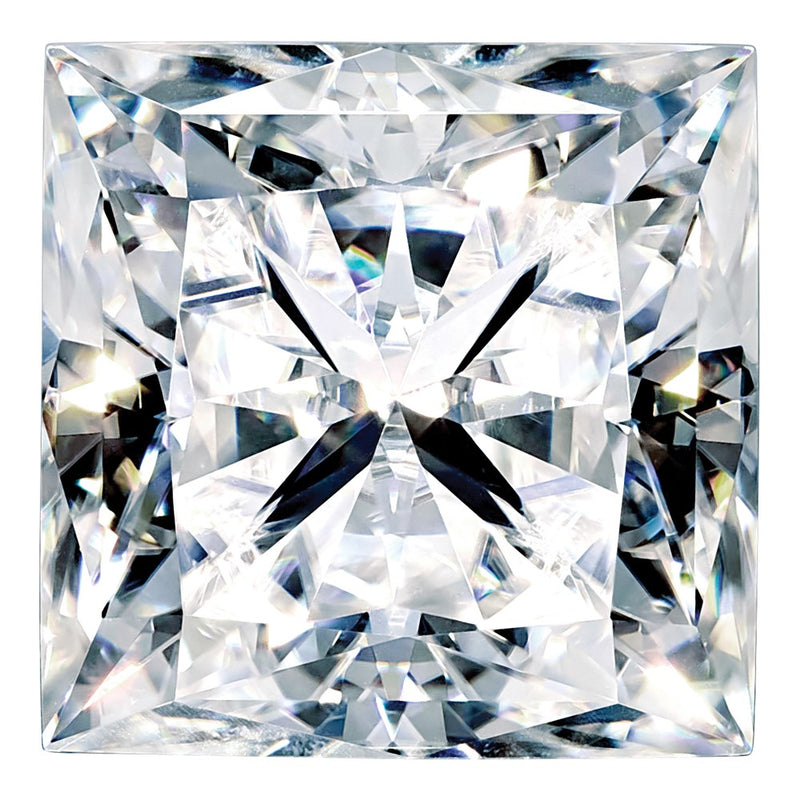 Gemstone Moissanite Pure Light D-E-F Color 8.5mm Square Brilliant