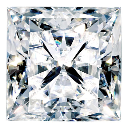 Gemstone Moissanite Pure Light D-E-F Color 4mm Square Brilliant