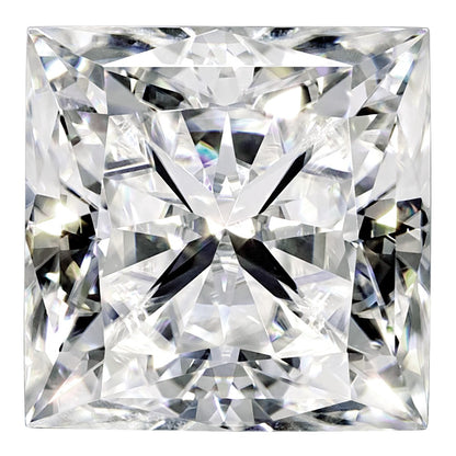Gemstone Moissanite True Light G-H-I Color 8mm Square Brilliant