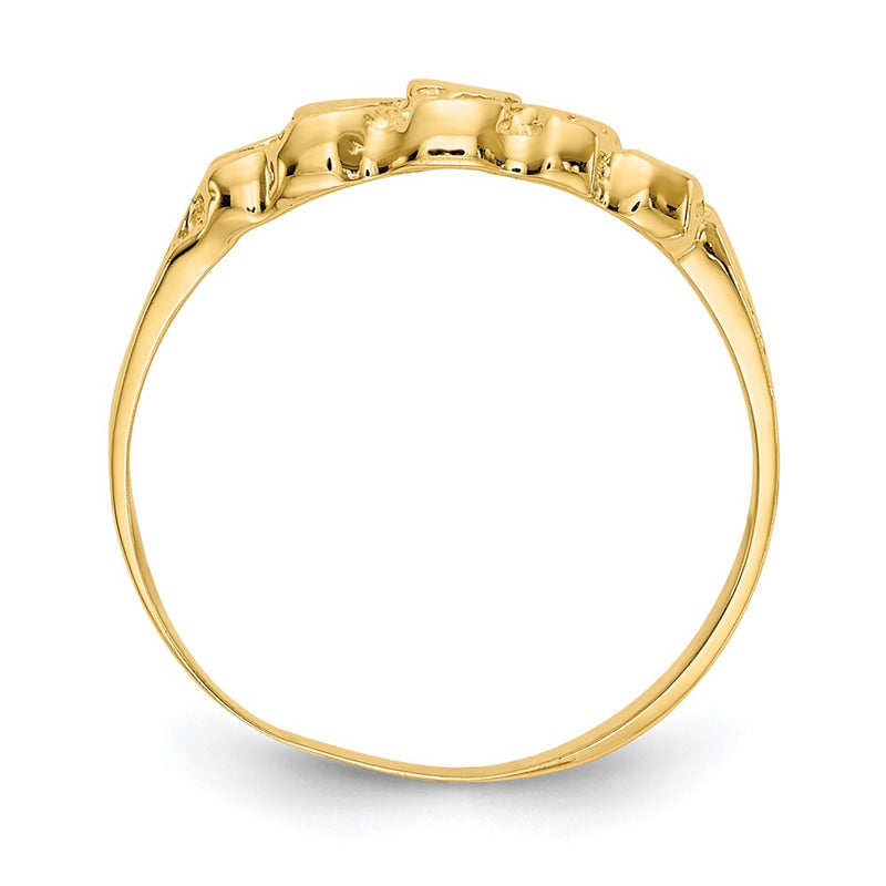 14K Yellow Gold Nugget Ring