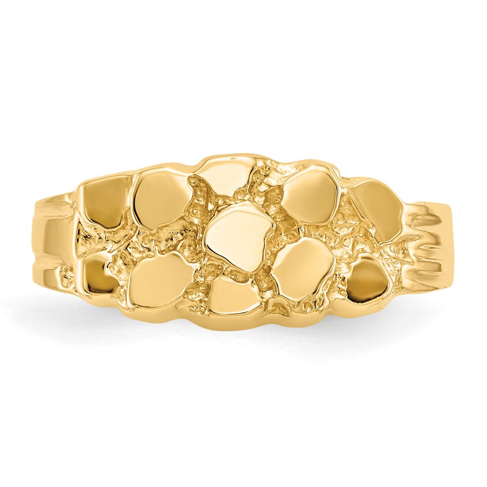 14K Yellow Gold Nugget Ring