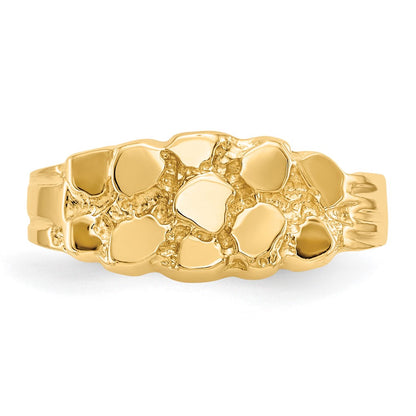 14K Yellow Gold Nugget Ring
