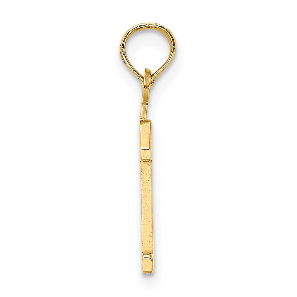 14K Yellow Gold Polished Number 1 Pendant