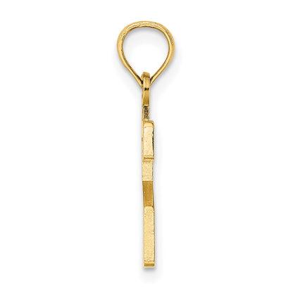 14K Yellow Gold Polished Number 2 Pendant