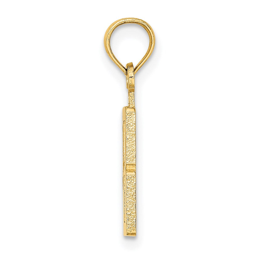 14K Yellow Gold Polished Number 8 Pendant