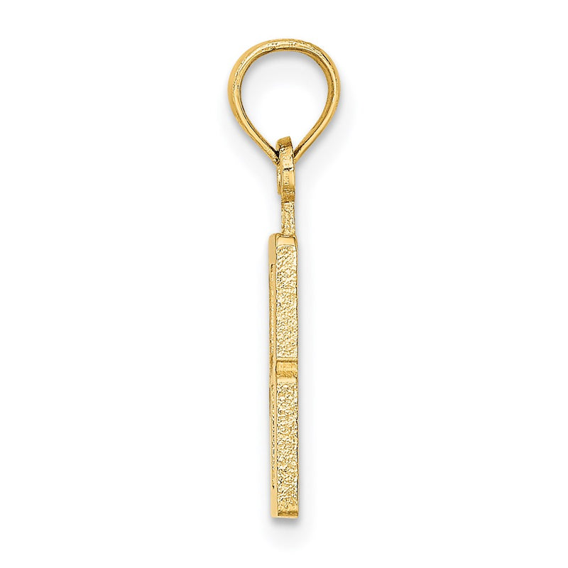 14K Yellow Gold Polished Number 8 Pendant