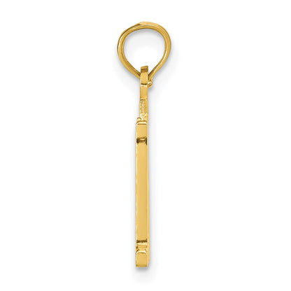 14K Yellow Gold Polished Number 11 Pendant