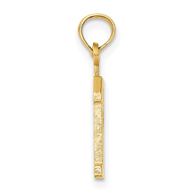 14K Yellow Gold Polished Number 12 Pendant