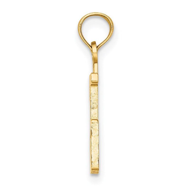 14K Yellow Gold Polished Number 25 Pendant