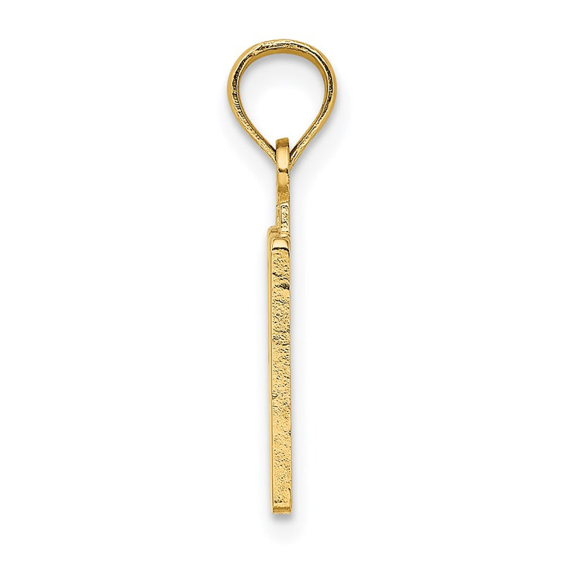 14K Yellow Gold Polished Number 50 Pendant