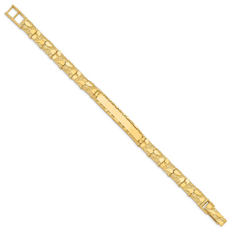 8 Inch 14K 7mm Nugget Id Bracelet