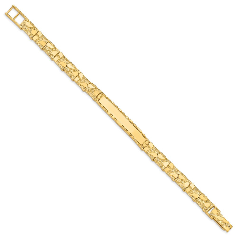 7 Inch 14K 7mm Nugget Id Bracelet