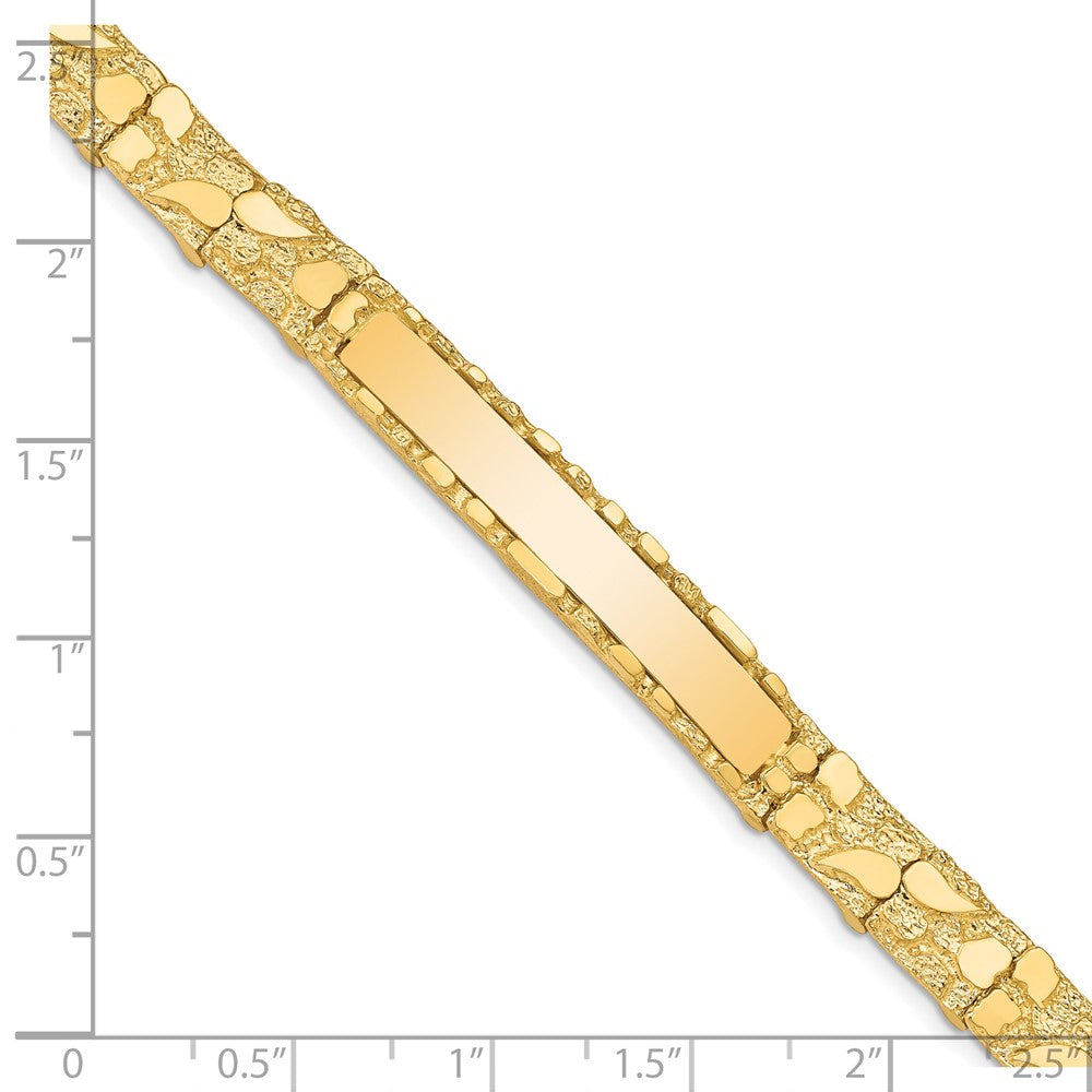 8 Inch 14K 7mm Nugget Id Bracelet