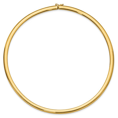 14K Yellow Gold 6mm Lightweight Omega Necklace