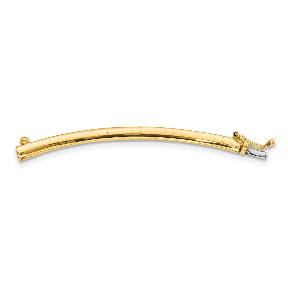 14K Yellow Gold 3mm Lightweight Omega Extender for Necklace