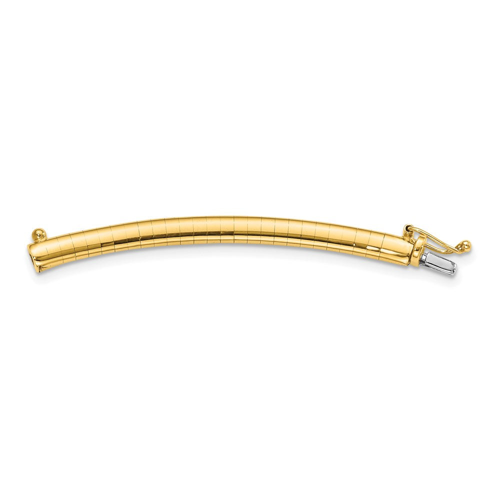 14K Yellow Gold 4mm Lightweight Omega Extender for Necklace