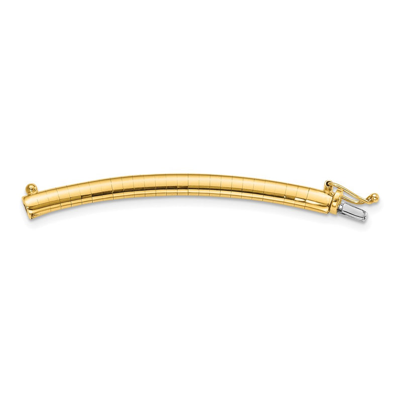 14K Yellow Gold 4mm Lightweight Omega Extender for Necklace