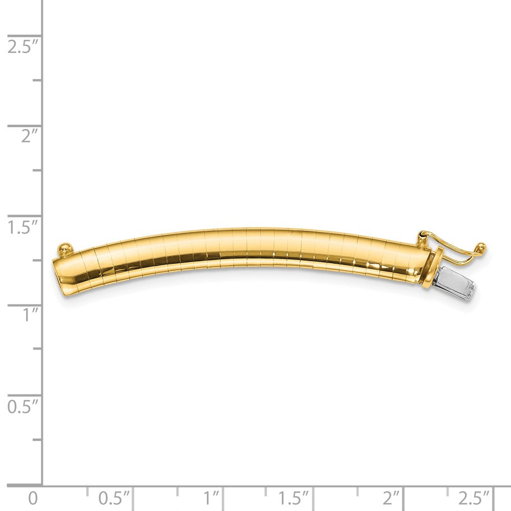 14K Yellow Gold 6mm Lightweight Omega Extender for Necklace