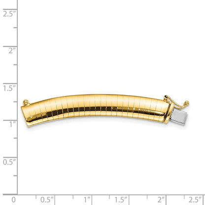 14K Yellow Gold 8mm Lightweight Omega Extender for Necklace