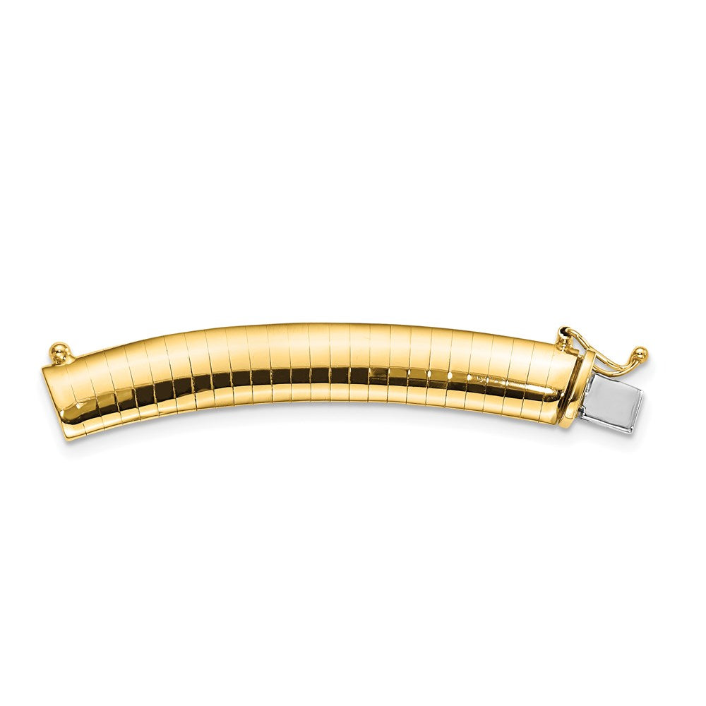 14K Yellow Gold 8mm Lightweight Omega Extender for Necklace