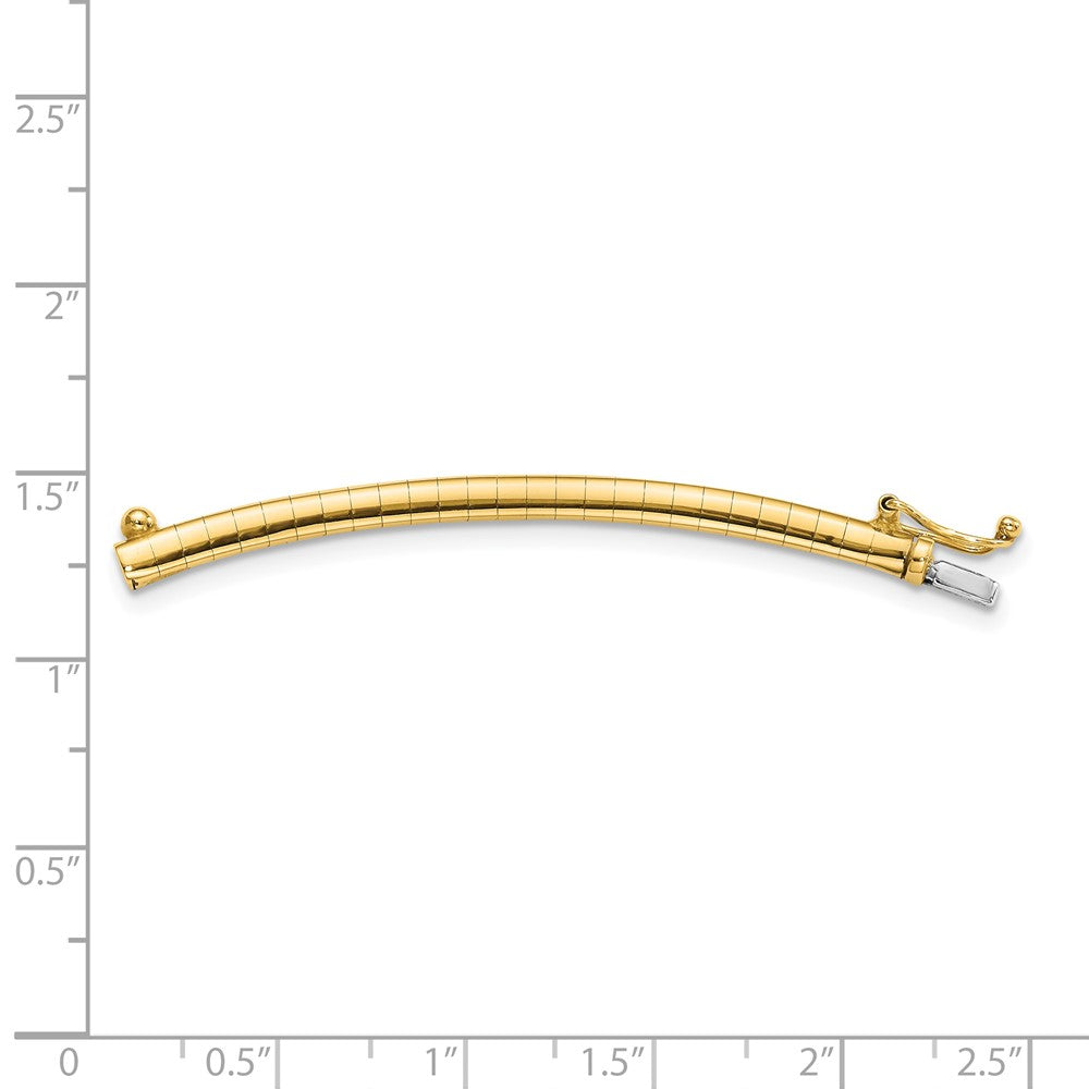14K Yellow Gold 3mm Omega Extender for Necklace
